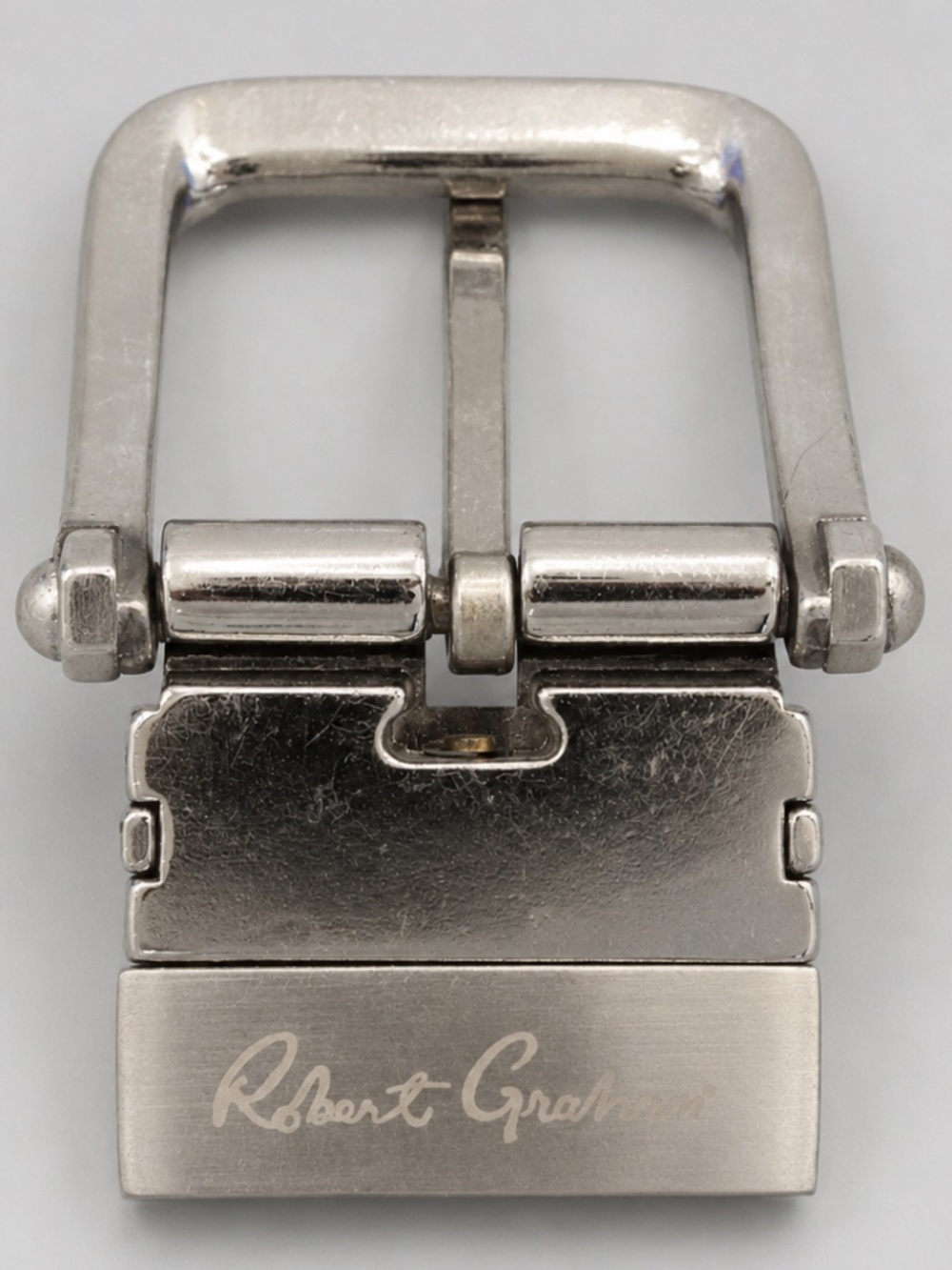 Robert Graham Reversible Belt Buckle Silver Tone Fits 1.25 Inch Belt